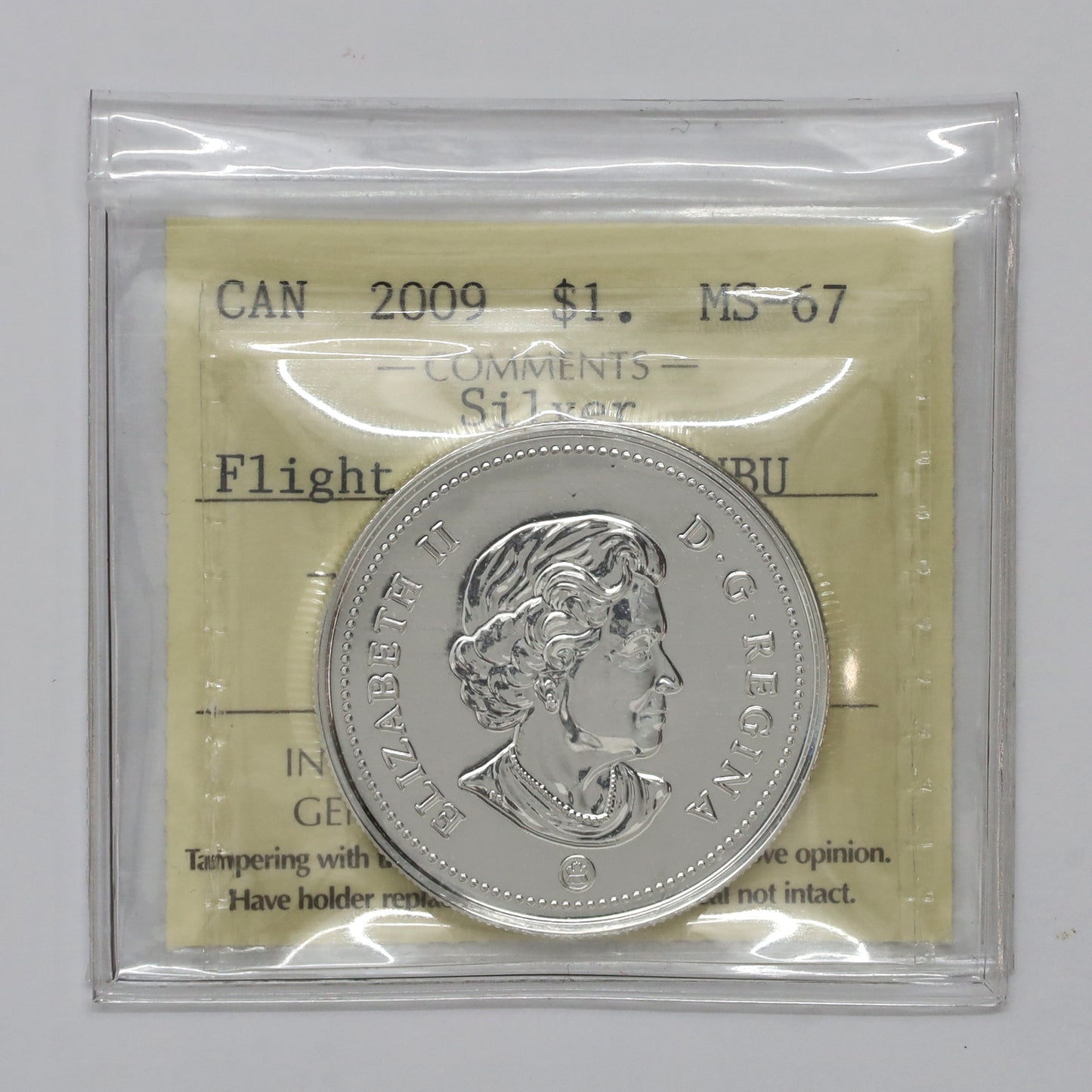 2009 Canada 100th Anniversary of Flight Proof Sterling Silver Dollar ICCS Certified MS67