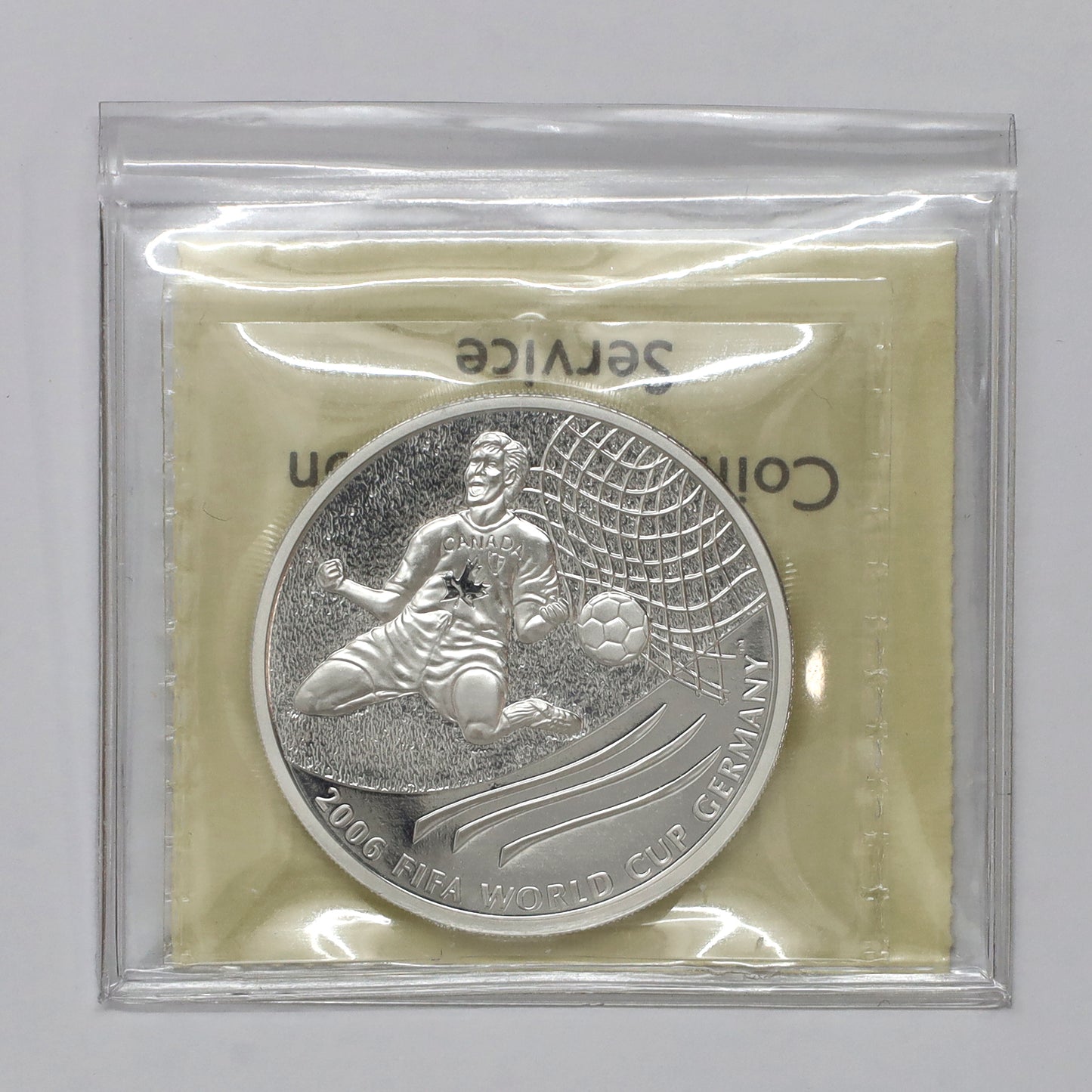 2003 Canada $5 2006 FIFA World Cup Soccer .9999 Fine Silver ICCS Cert. PF67 UHC (No Tax)