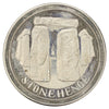 Great Britain 1977 Silver Jubilee Stonehenge Commemorative Medallion in Case (light wear)