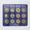 2002 First Official Issue of One Euro Coins of the 12 Member States of the EU Set