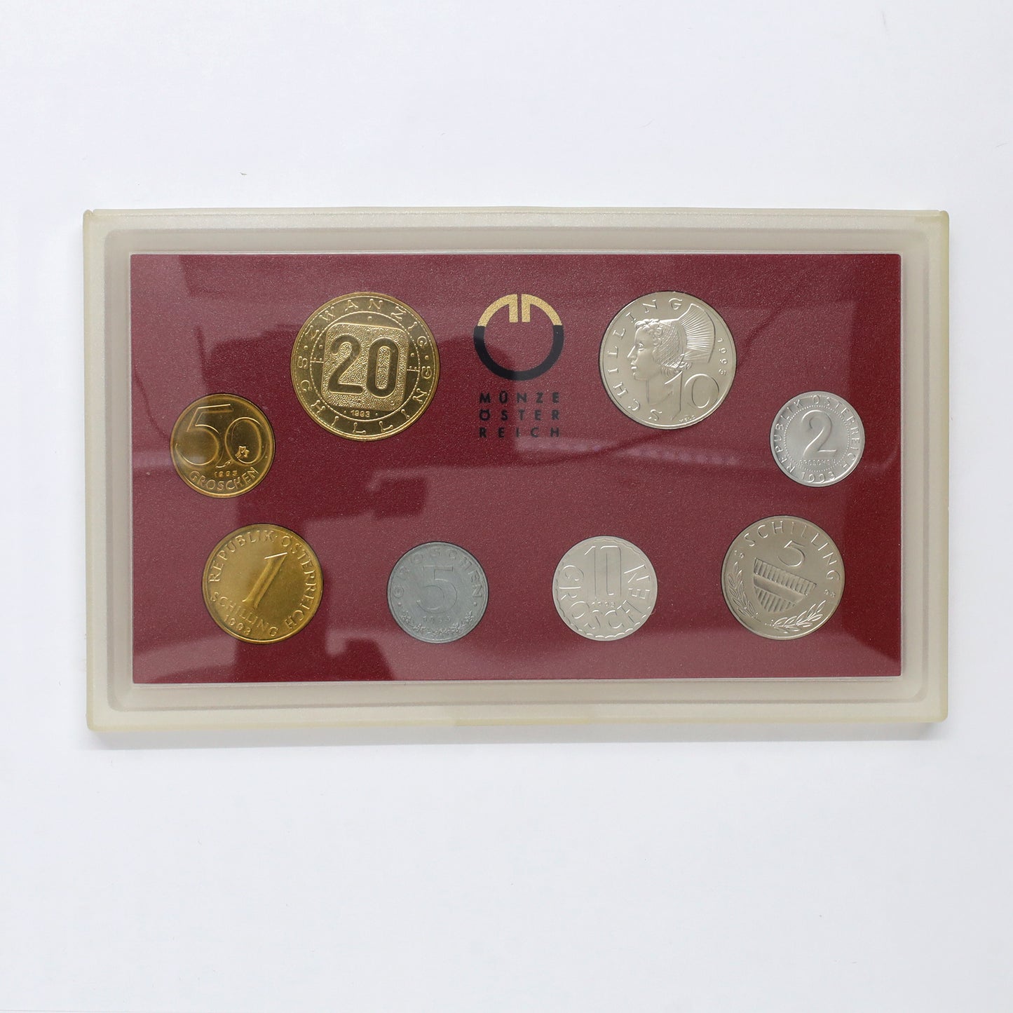 Austria 1993 8-Coin Mint Set (light wear)