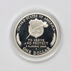 1997 USA National Law Enforcement Officers Memorial .900 Silver Dollar in Case (scr. cap)