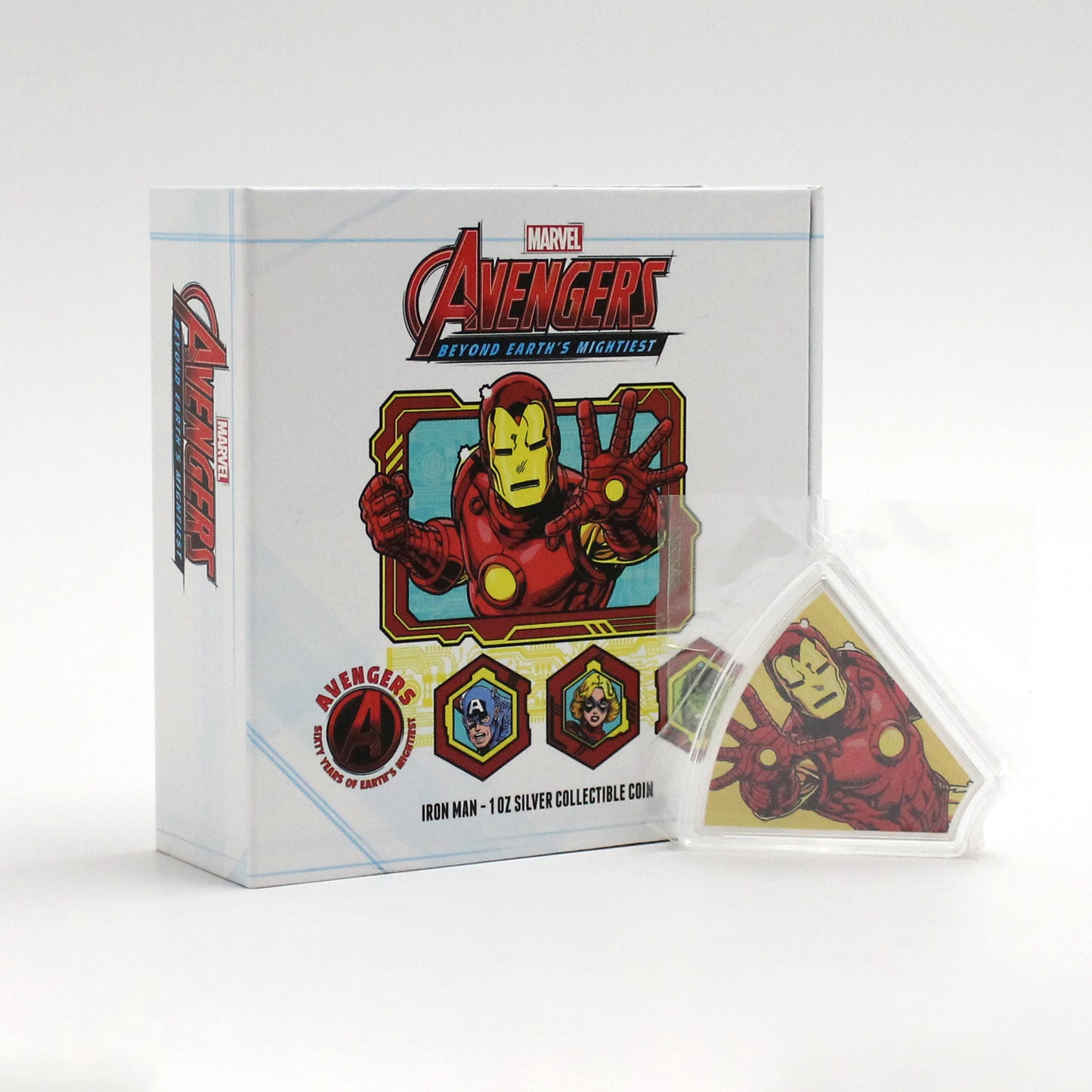 2023 Niue $2 Marvel Avengers 60th Anniversary Iron Man 1 oz. Fine Silver Coin (No Tax)