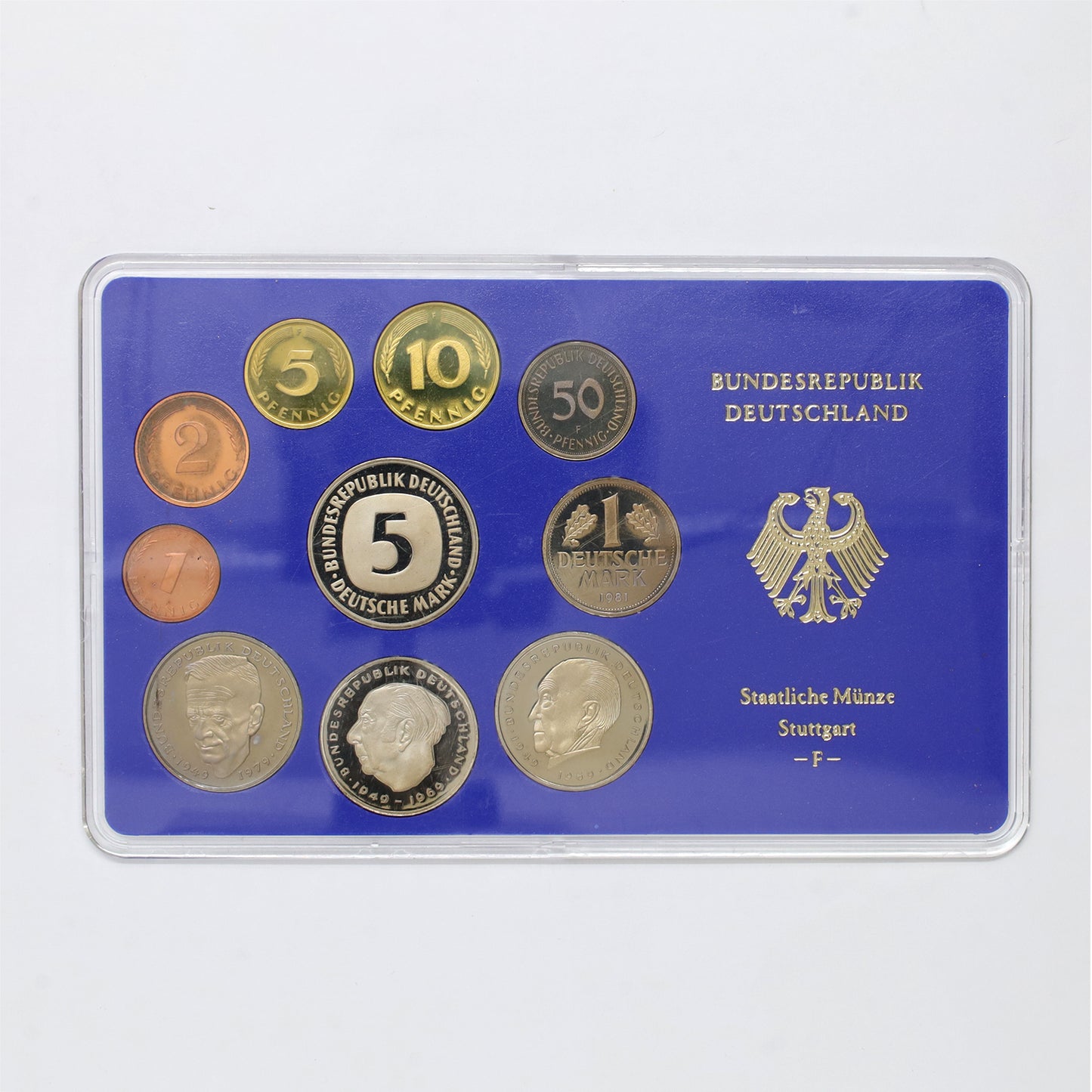 1981F Germany 10-Coin Proof Set in Holder (issues)