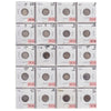 Group Lot of 20x 1870-1920 Canada Silver 5-cents, Filler to VG-F, 20pcs