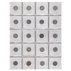Group Lot of 20x 1870-1920 Canada Silver 5-cents, Filler to VG-F, 20pcs