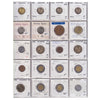 Group Lot of 60x 1816-2018 World Coins, Various Countries & Denominations, 60pcs
