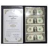 2009 USA $1 Uncut Sheet of 4 Notes in World Reserve Monetary Exchange Folder