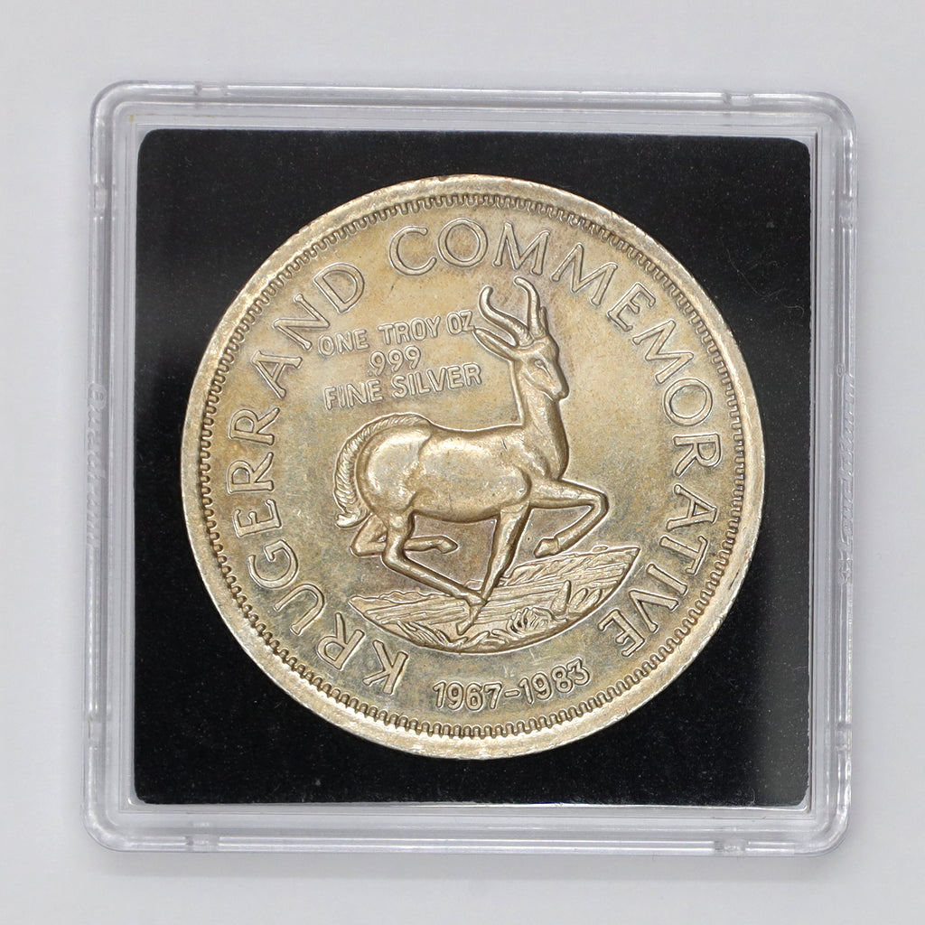 South Africa 1983 15th Anniversary of the Krugerrand .999 Silver Round (No Tax) scr. cap