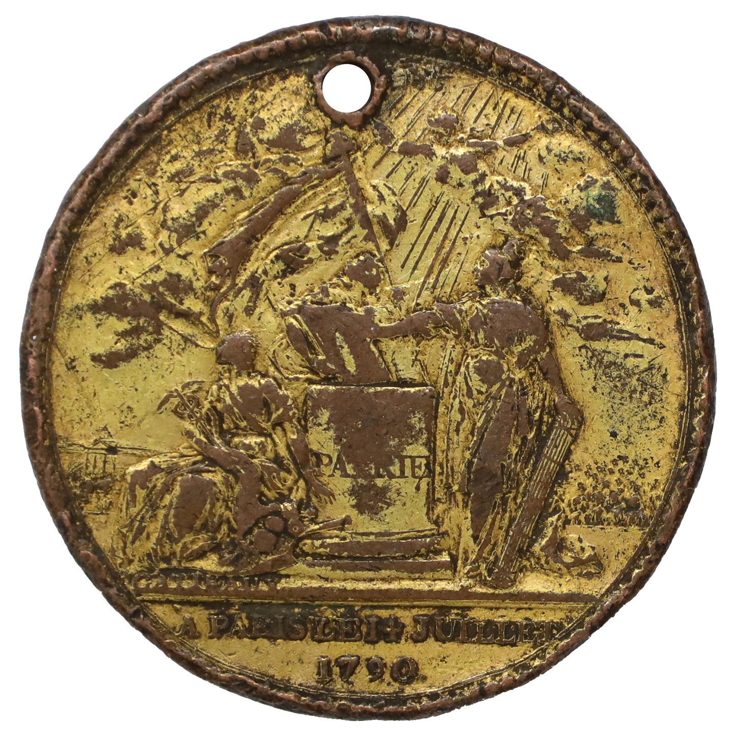 1790 French Revolution Confederation des Francois Medal