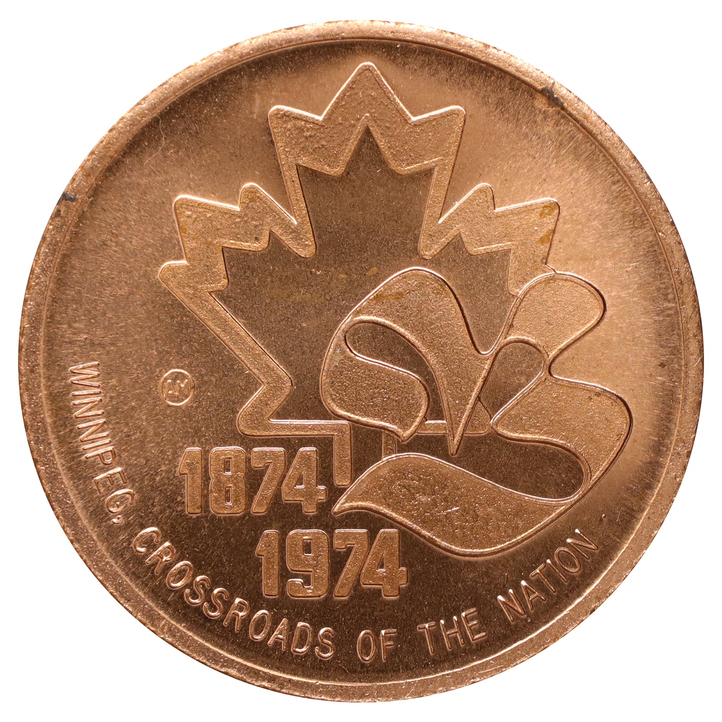 1974 Winnipeg, MB, Centennial Hudson's Bay Company Commemorative Medallion