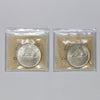 Pair of 1936 & 1937 Canada Silver Dollars ICCS Certified MS63, 2pcs
