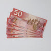 Lot of 4x Sequential 2004 Canada $50 Jenkins-Dodge, AHA, 4pcs