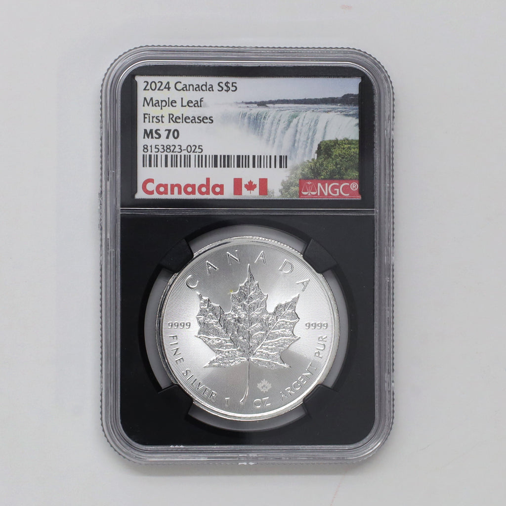 2024 Canada $5 First Releases Silver Maple Leaf NGC Certified MS70 (No Tax)
