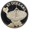 Singapore 1979 $10 10th Anniversary of Independence .500 Silver Coin in Case (light wear)