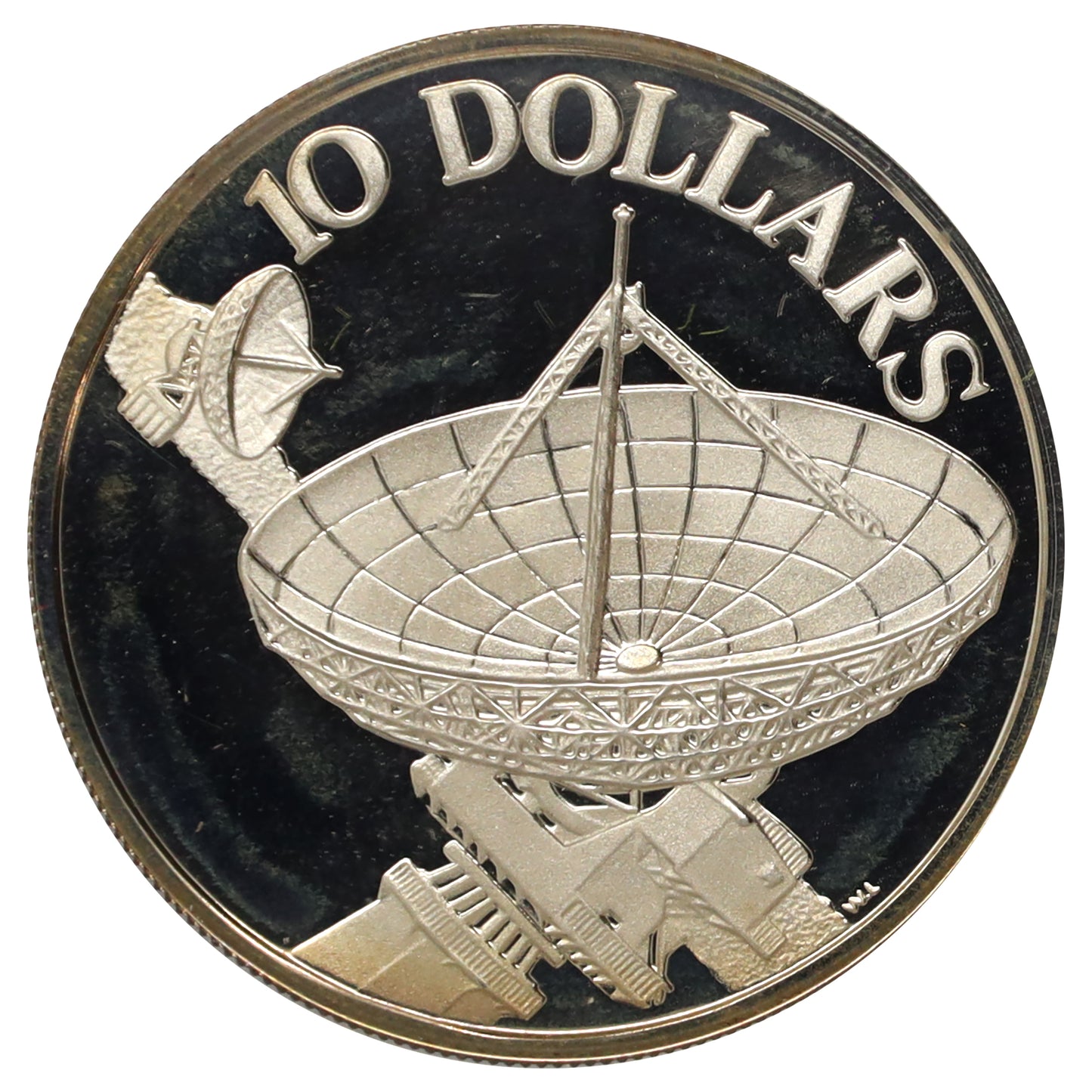 Singapore 1979 $10 10th Anniversary of Independence .500 Silver Coin in Case (light wear)