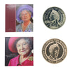 Pair of 2000 & 2002 UK Elizabeth Queen Mother Commemorative Crowns, 2pcs (wear)