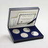 Canada's Four Queen Elizabeth II Silver Dollars 4-Coin Set in Case (light wear)