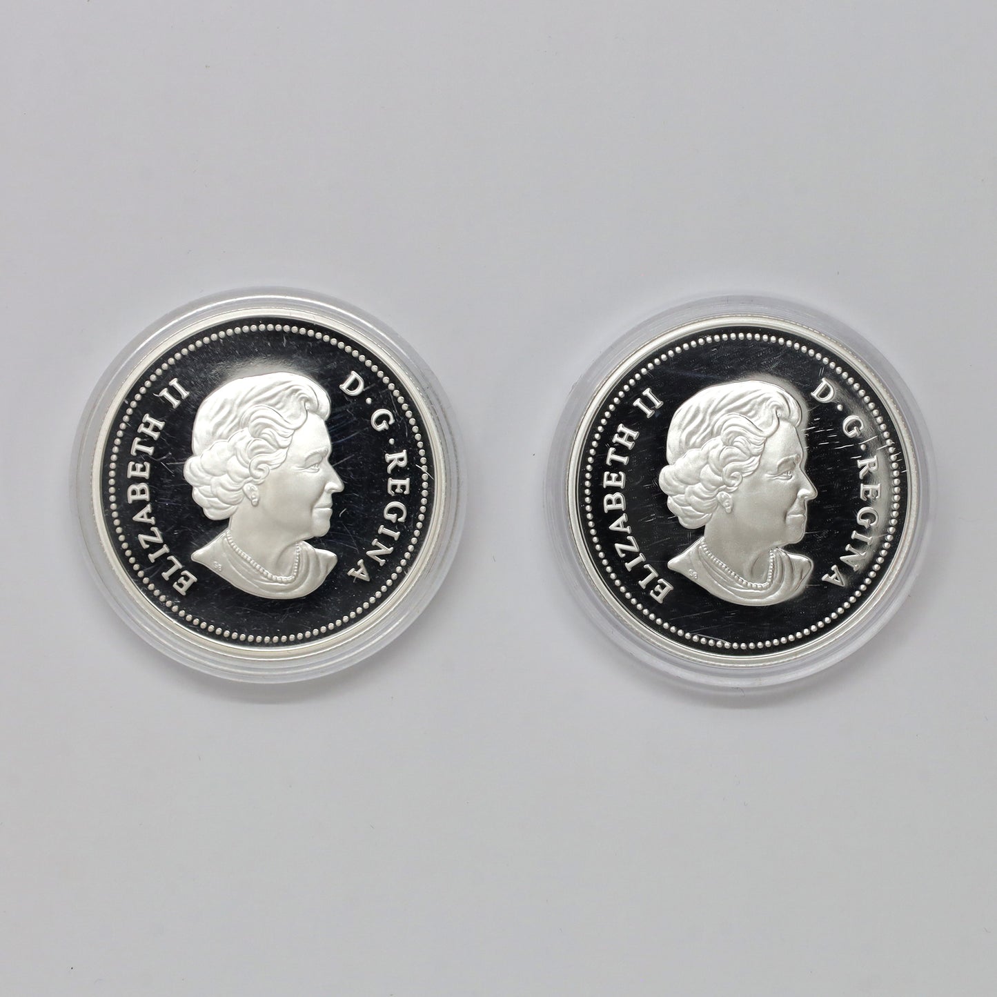 Pair of 2005 & 2006 Proof Silver Dollars, 2pcs (No Tax) Coins Only (scr. caps)