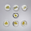 Lot of 7x Bradford Exchange O Canada Commemorative Silver-Plated Coins, 7pcs