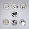 Lot of 7x Bradford Exchange O Canada Commemorative Silver-Plated Coins, 7pcs