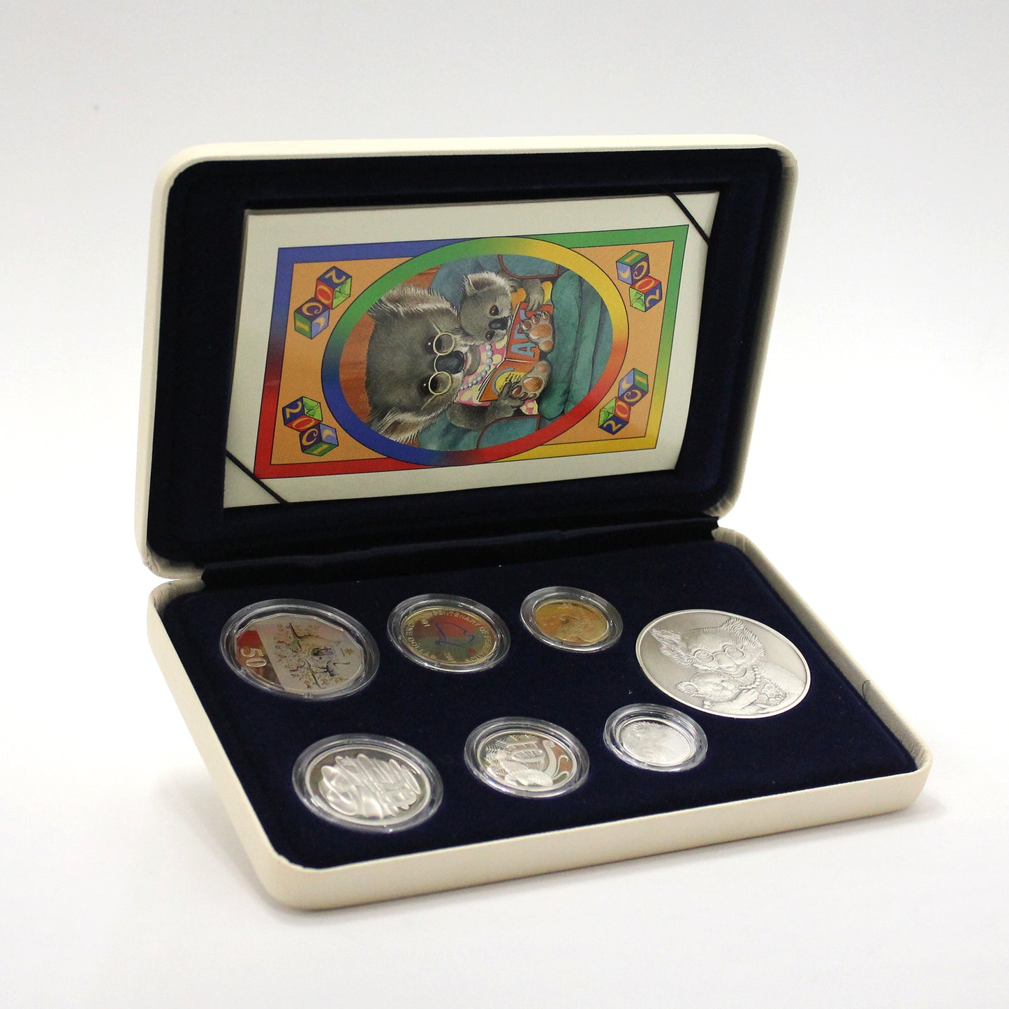 Australia 2001 Centenary Baby 6-Coin & .999 Silver Medallion Set (wear)
