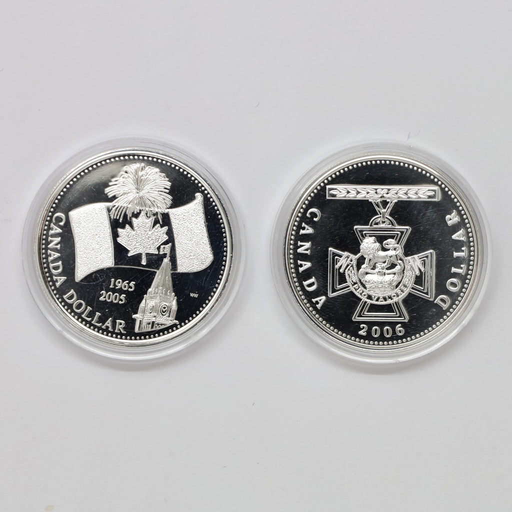 Pair of 2005 & 2006 Brilliant Uncirculated Silver, 2pcs (No Tax) Coins Only (issues)