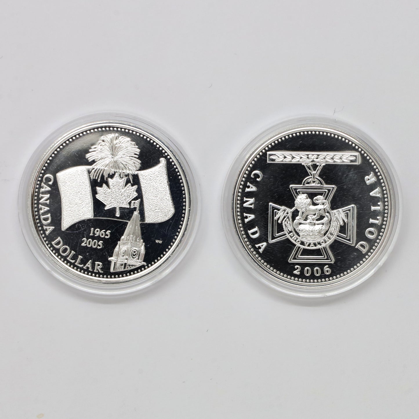 Pair of 2005 & 2006 Brilliant Uncirculated Silver, 2pcs (No Tax) Coins Only (issues)