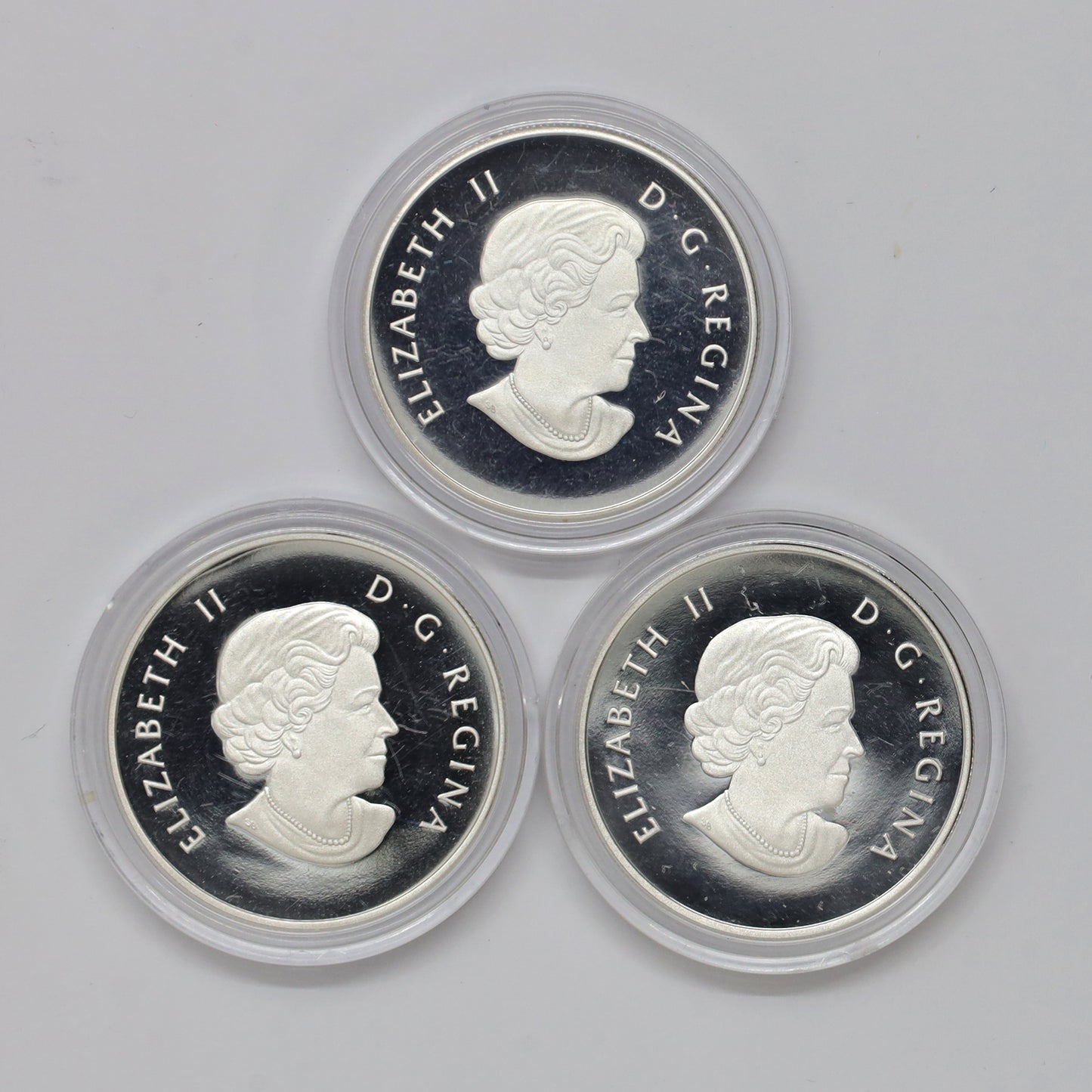 Lot of 3x 2015 $10 Canoe Across Canada Fine Silver, 3pcs (No Tax) Coins Only (issues)