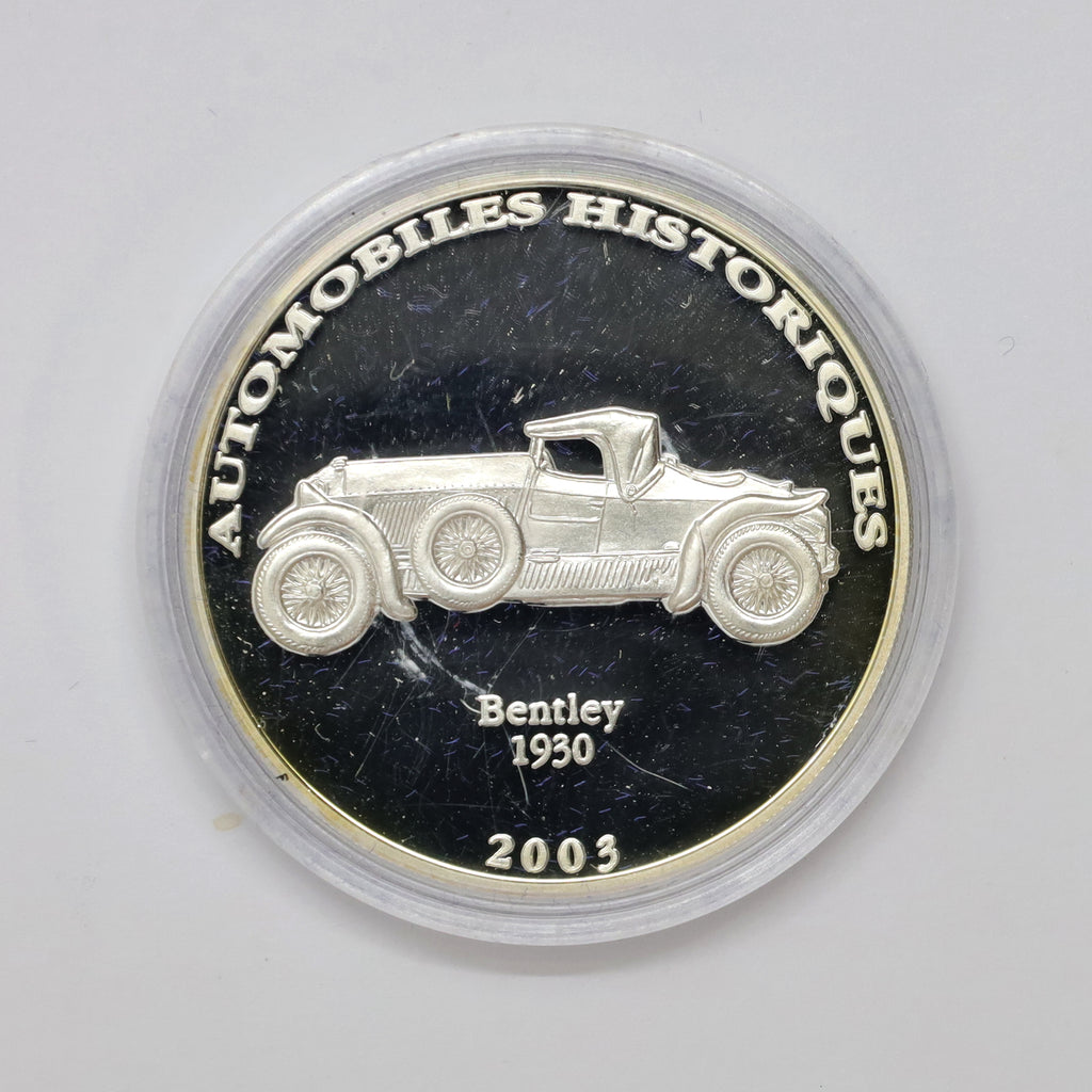 Congo 2003 Bentley 1930 10 Francs .999 Fine Silver Coin (No Tax) issues