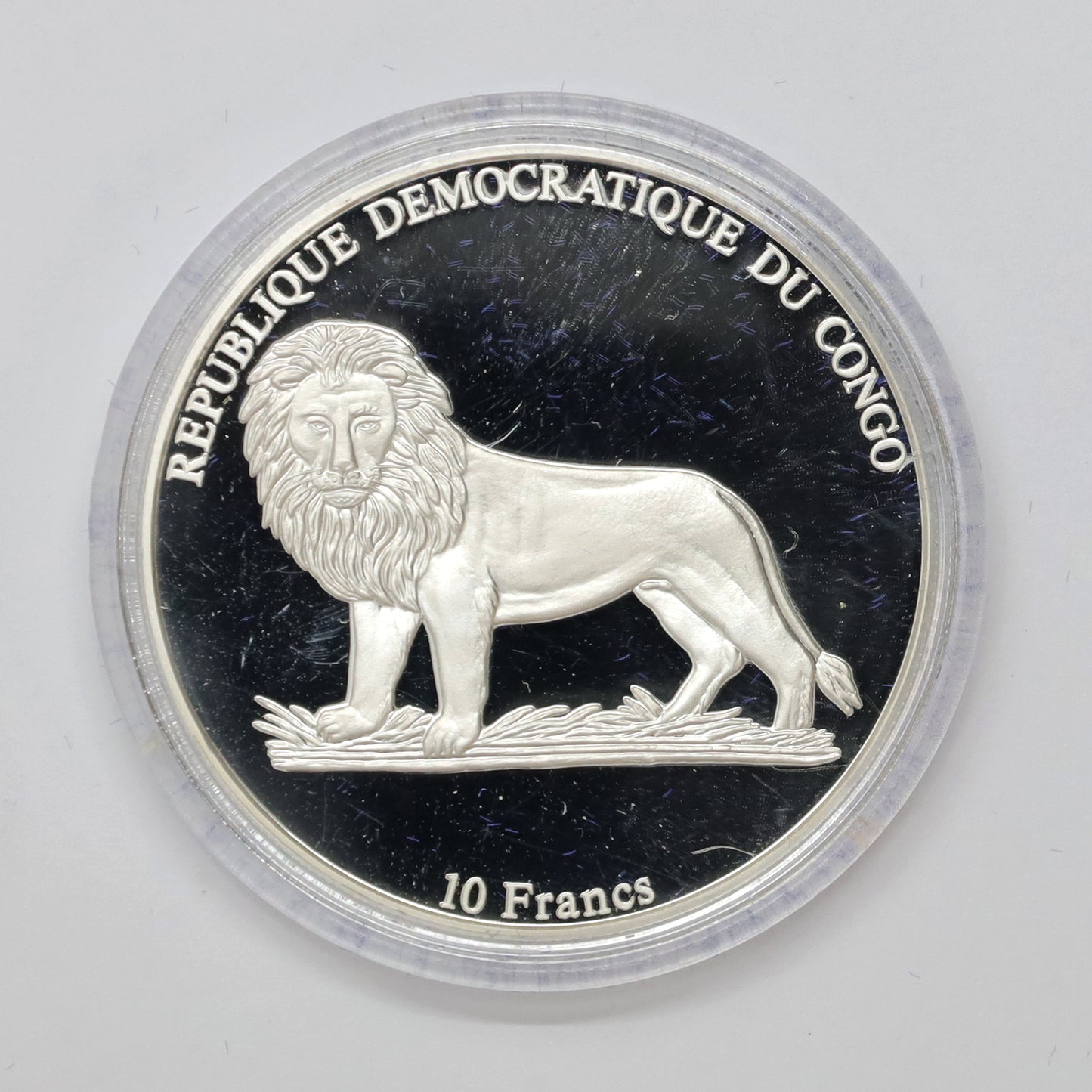 Congo 2003 Bentley 1930 10 Francs .999 Fine Silver Coin (No Tax) issues