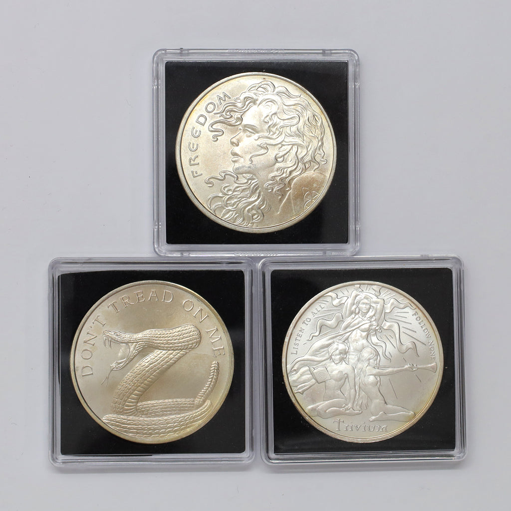 Lot of 3x Golden State Mint Silver Shield .999 Rounds (No Tax) issues
