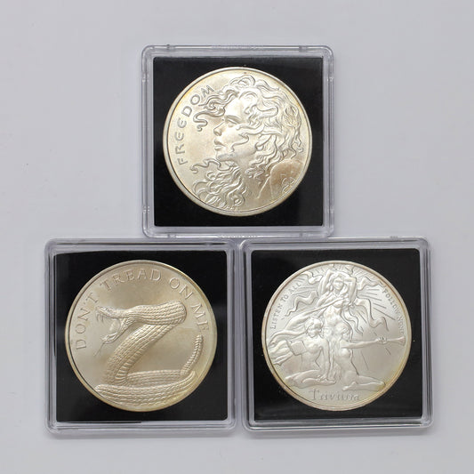 Lot of 3x Golden State Mint Silver Shield .999 Rounds (No Tax) issues