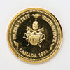 1984 Canada John Paul II Papal Visit Gold-Plated Medallion in Case (issues)