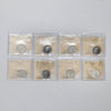 Lot of 8x 1967-1999 Canada 25-cents ICCS Certified MS63 or MS64, 8pcs