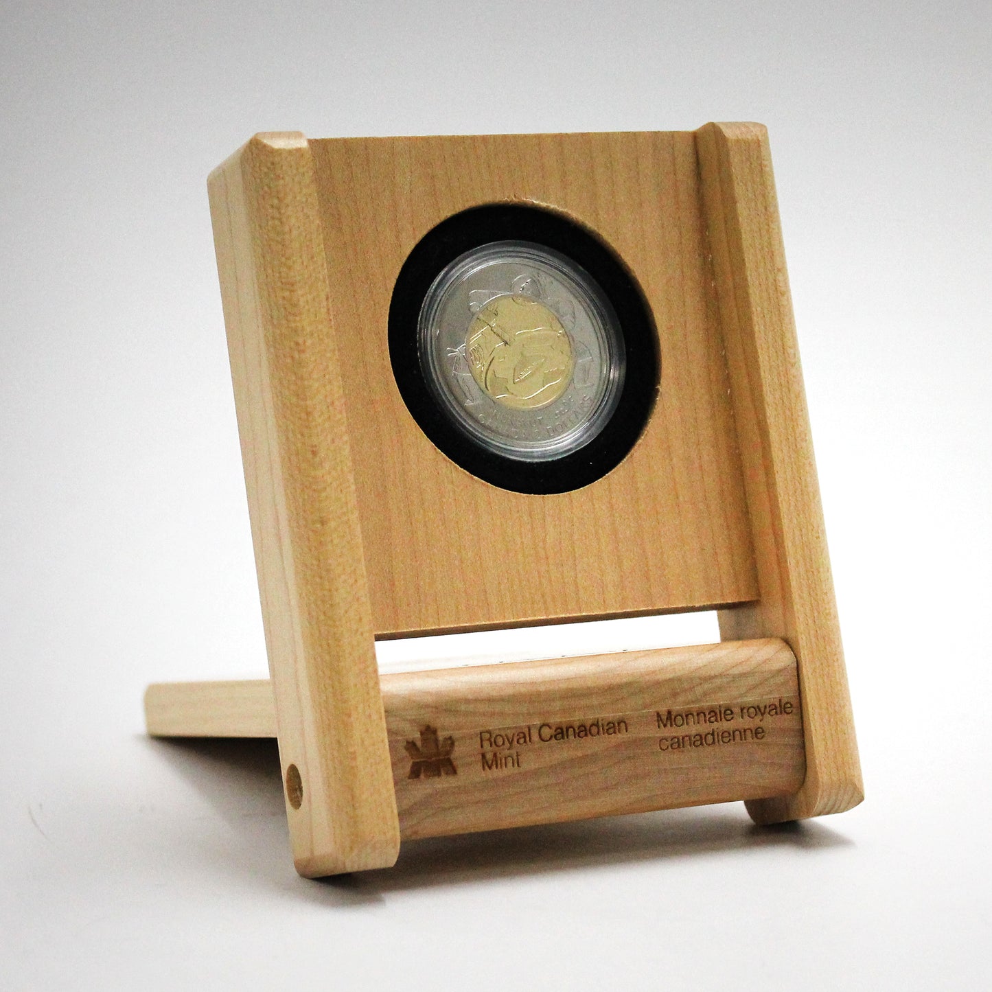 1999 Canada Nunavut Two Dollar Specimen in Maple Case (cracked capsule)