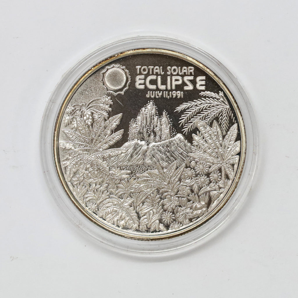 1991 Hawaii Total Solar Eclipse 1 oz. .999 Fine Silver Round in Case (No Tax) issues
