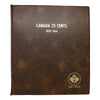 Estate Lot of 53x 1968-1999 Canada 25-cents in Unisafe Album