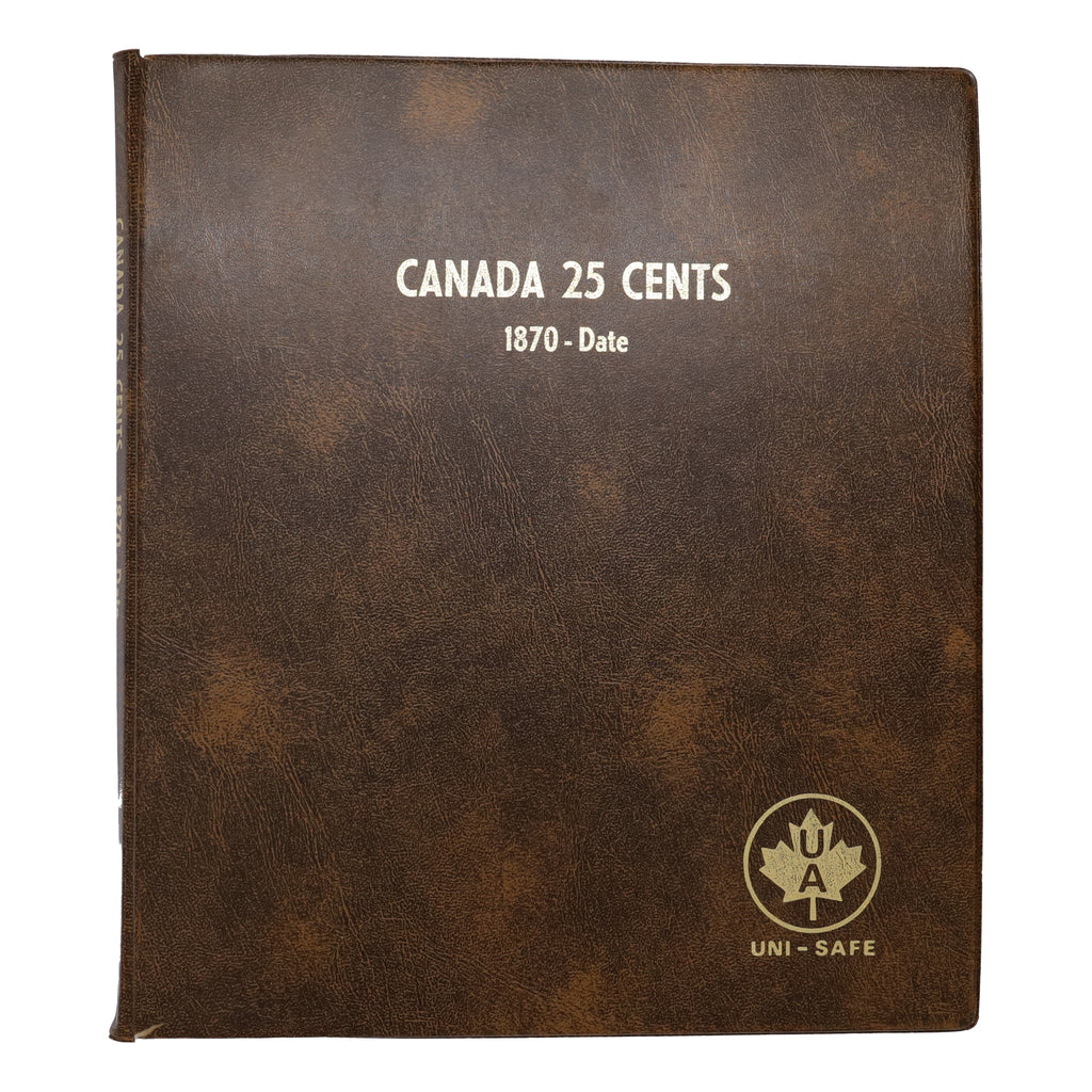 Estate Lot of 53x 1968-1999 Canada 25-cents in Unisafe Album