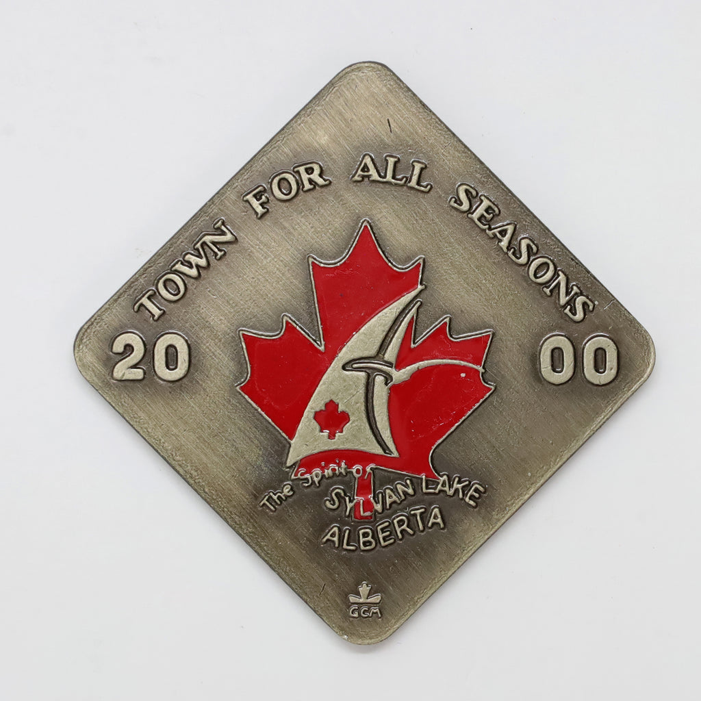 2000 Sylvan Lake, AB, Square Millennium Medallion