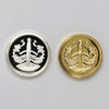Franklin Mint Excalibur Backgammon: Lady of the Lake Gold & Silver Plated Game Pieces