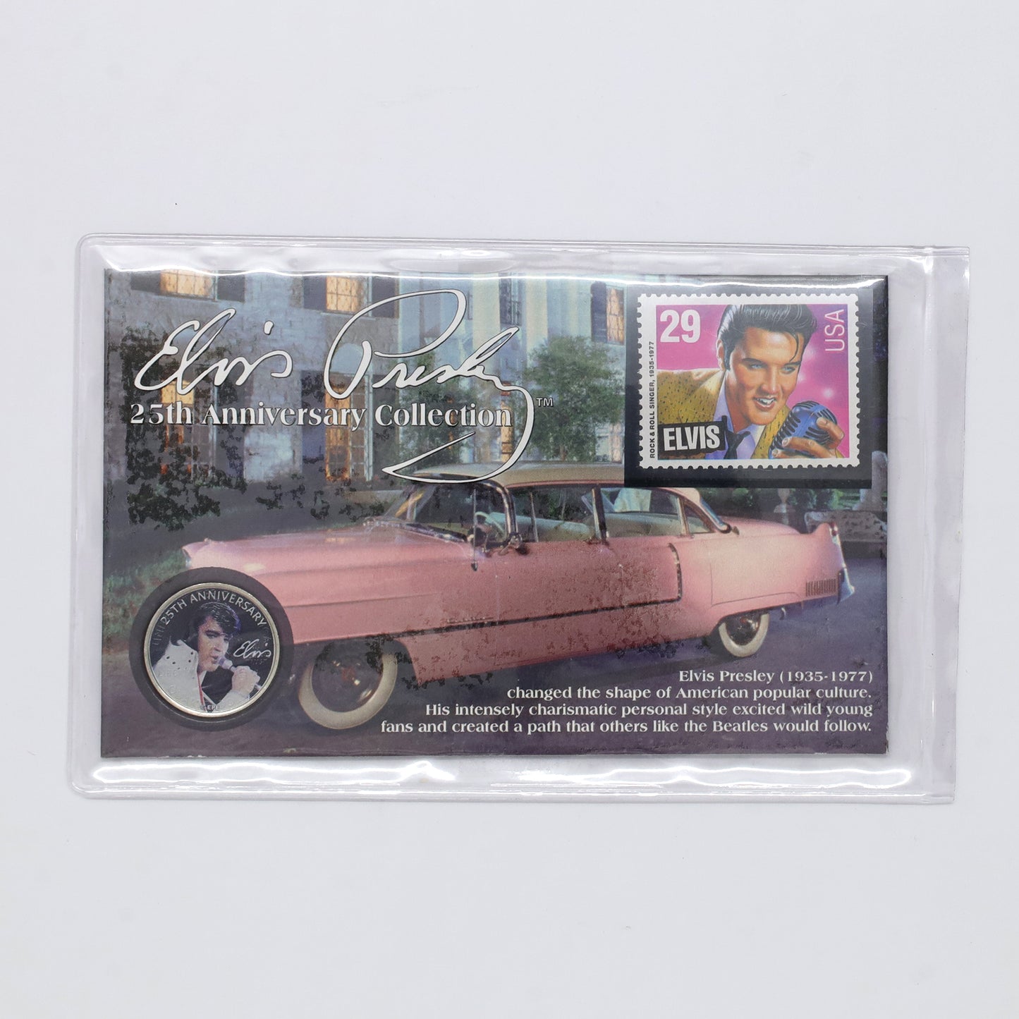2002 Elvis Presley 25th Anniversary Stamp & Coin Collection