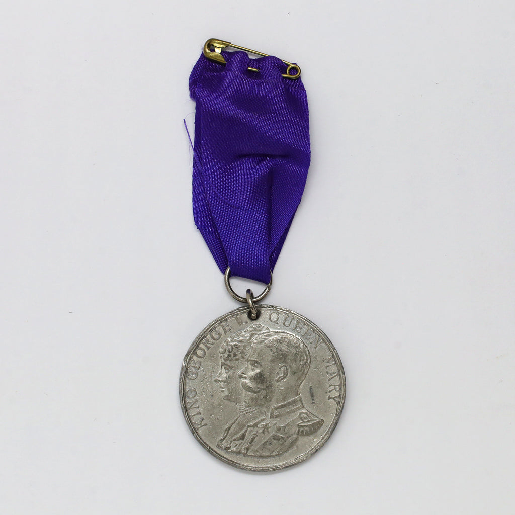 1935 King George V & Queen Mary Silver Jubilee Medal with Blue Ribbon
