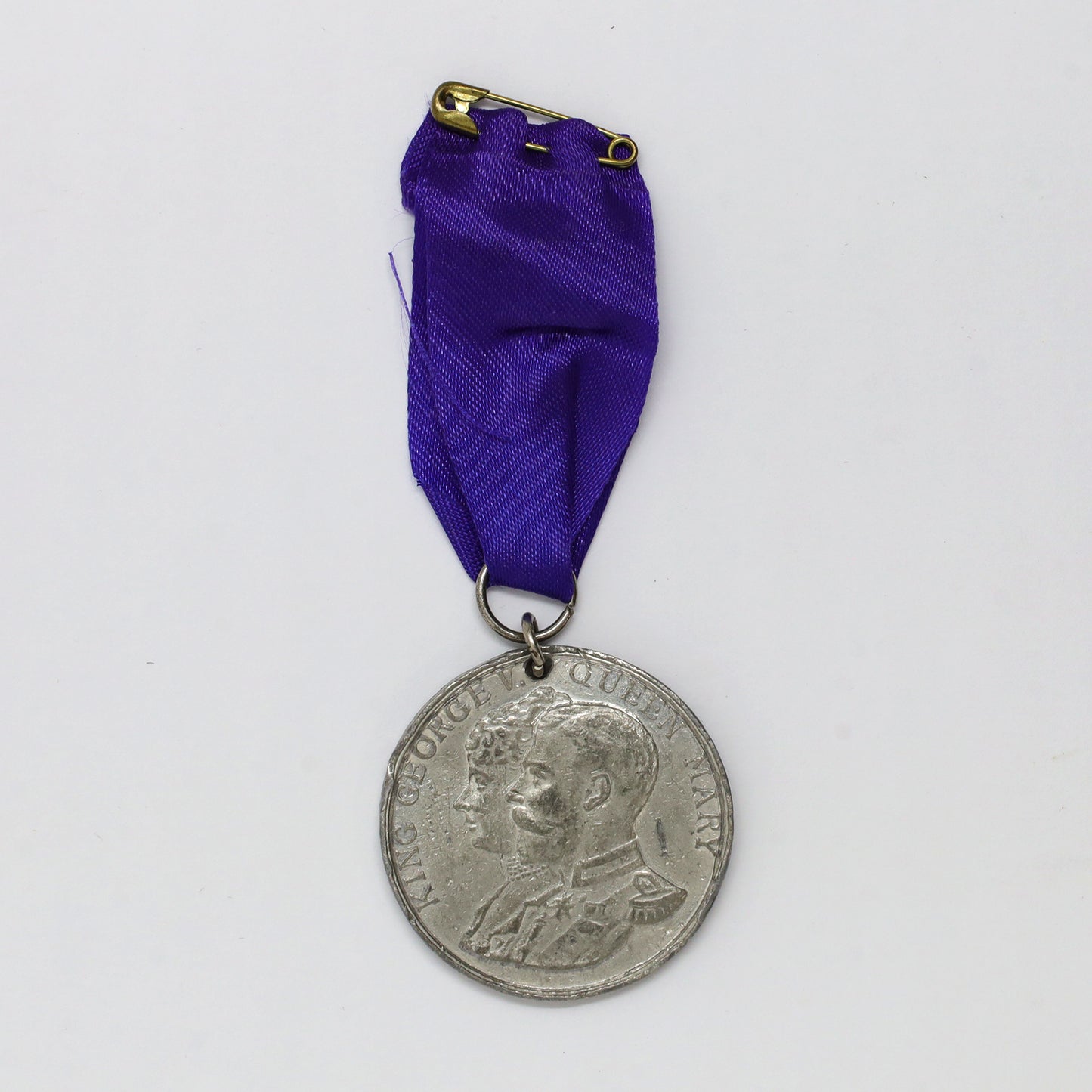 1935 King George V & Queen Mary Silver Jubilee Medal with Blue Ribbon