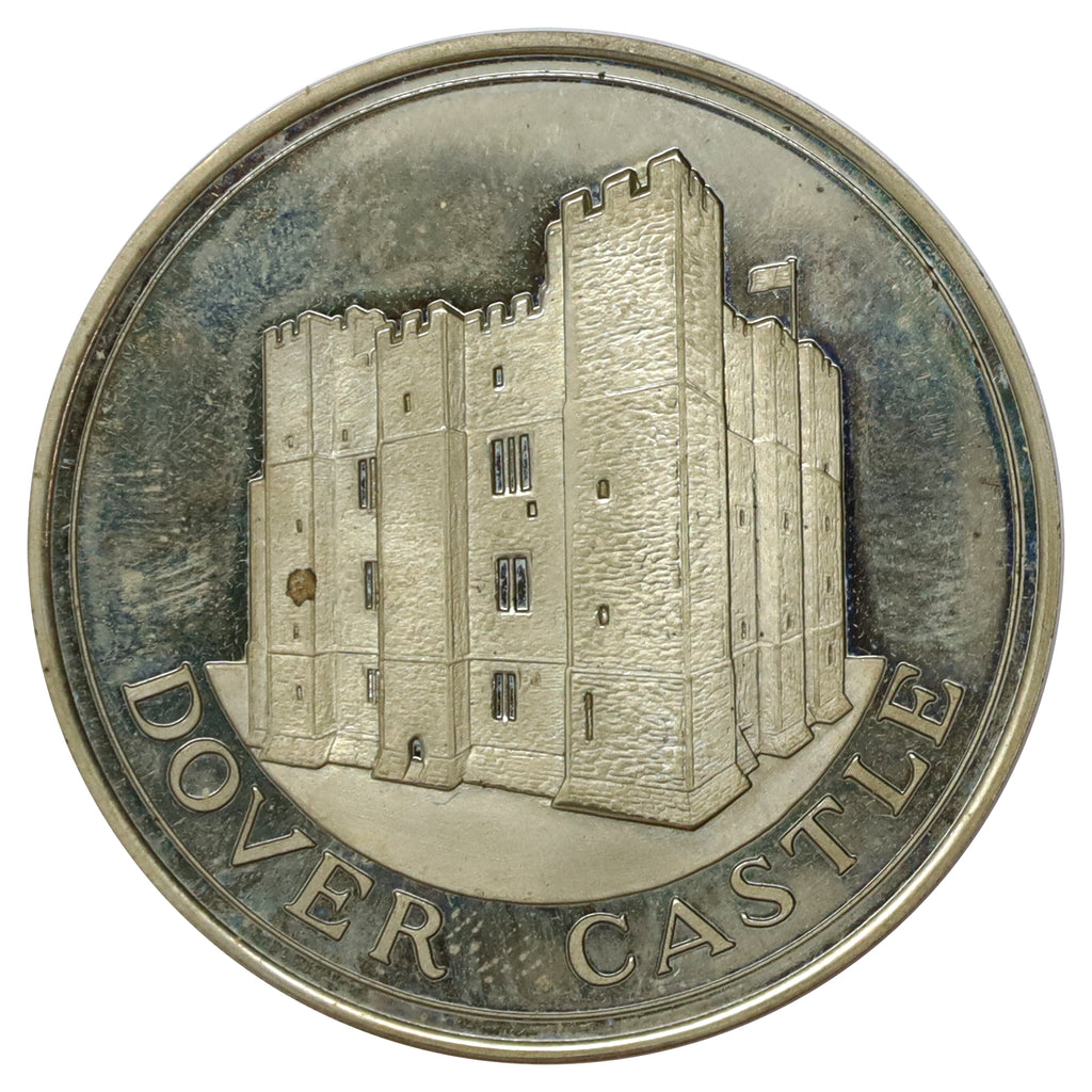 United Kingdom 1977 Dover Castle Silver Jubilee Medallion (toning)