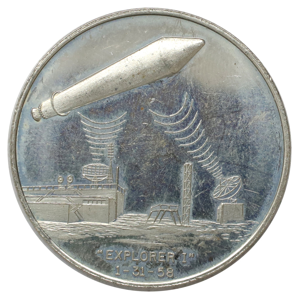 Vintage USA Explorer 1 Satellite Medallion