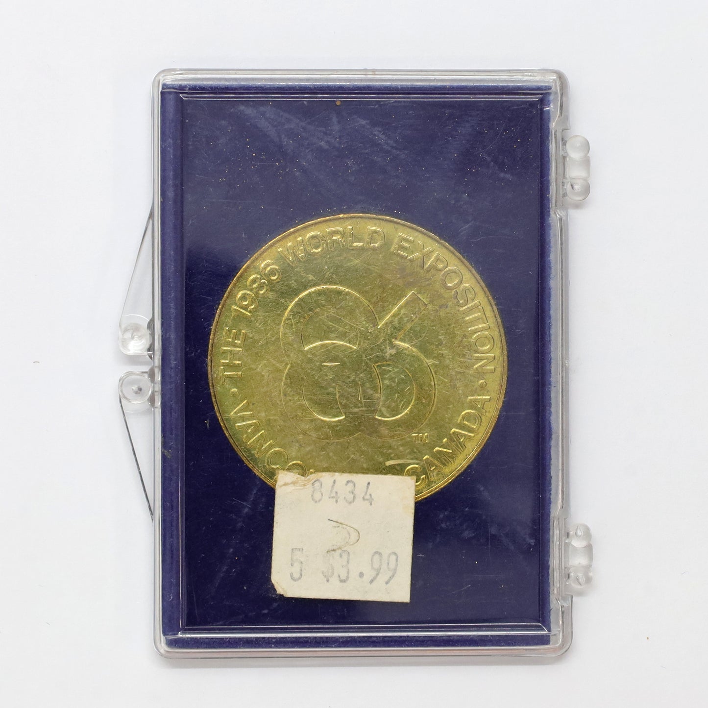 1986 Expo 86 Official Medallion in Original Case (wear)