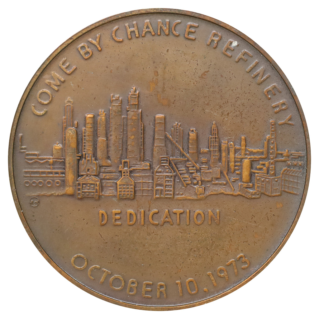 1973 Come By Chance, NL, Oil Refinery Dedication Medallion