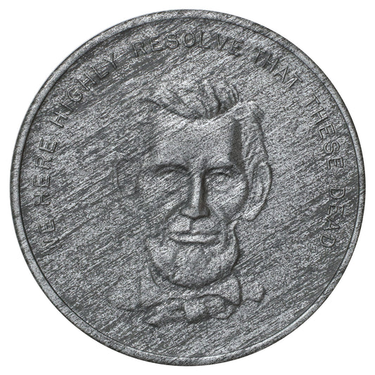 1973 Abraham Lincoln Gettysburg Address Souvenir Medallion