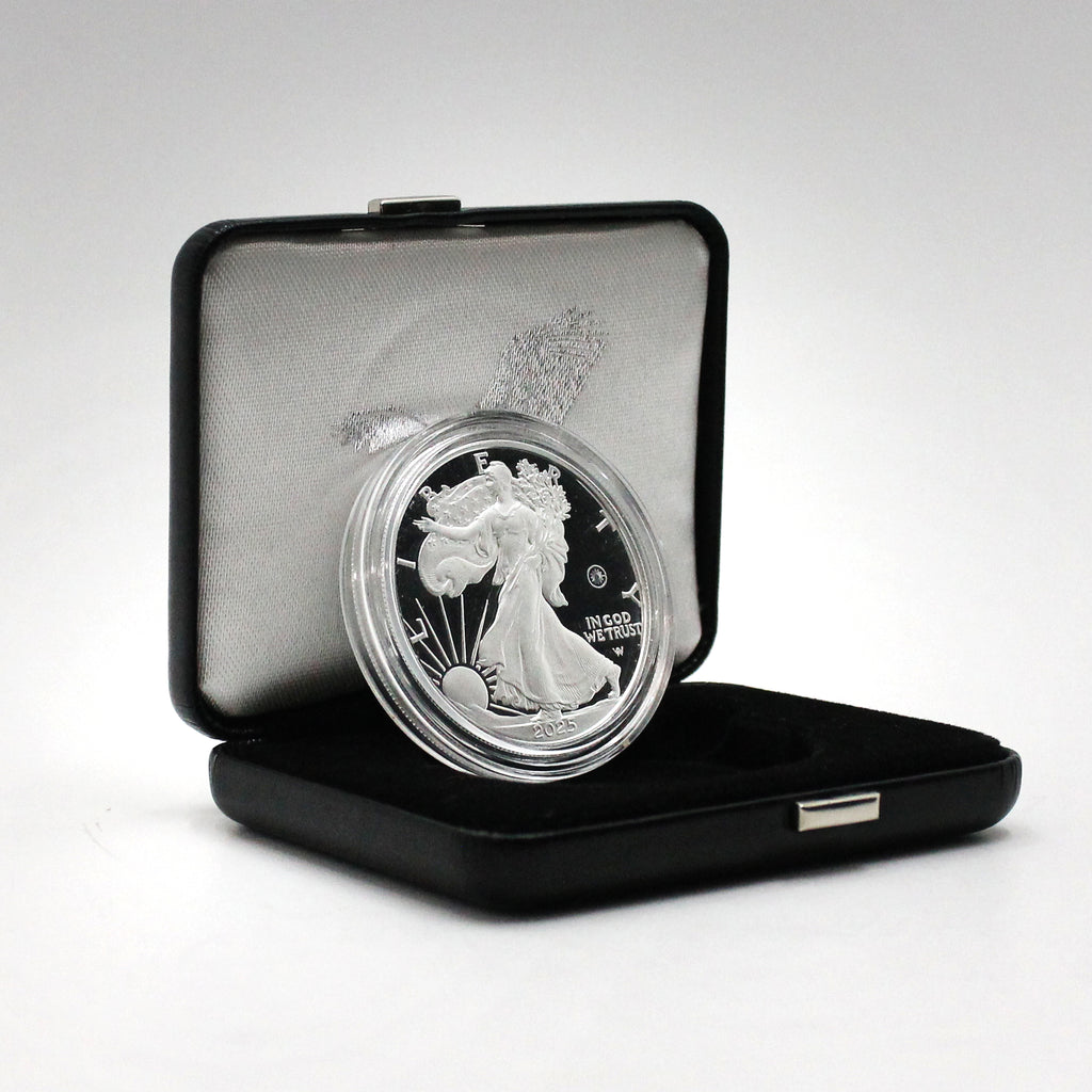 2025 USA $1 .999 Silver Eagle in Original Case (No Tax) light wear